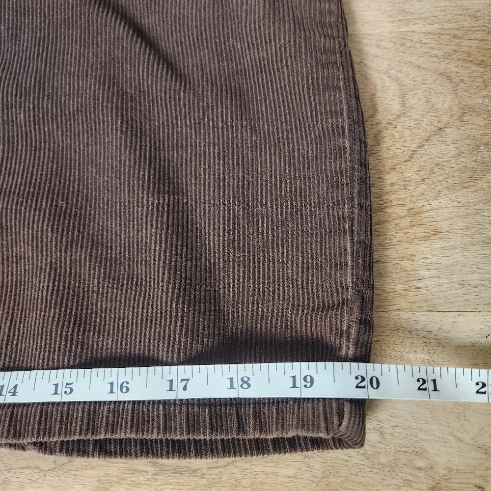 Vintage Y2K Brown Corduroy Skirt Size 10 - Picture 11 of 12